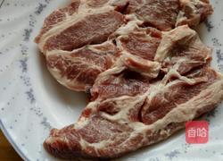 香煎芝士梅花肉的做法图解1
