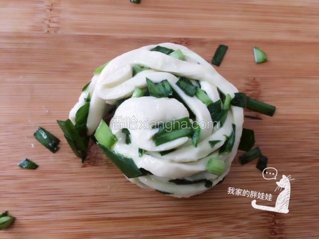 卷成团