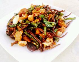 茶树菇炒杂太[图]