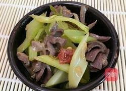 鸡肾炒西芹的做法图解8