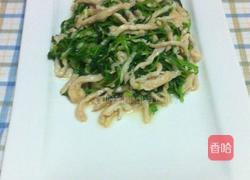 鸡丝豌豆苗的做法图解6