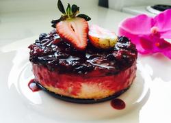 烤蓝莓芝士蛋糕