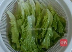 生菜肉末汤的做法图解2