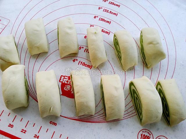 根据自家喜好切成剂子