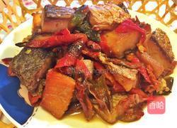 农家干椒烧腊鱼的做法图解8