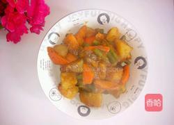 $为女王做道菜$南瓜土豆烩豆角的做法图解9