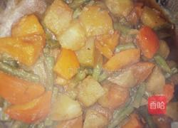 $为女王做道菜$南瓜土豆烩豆角的做法图解8