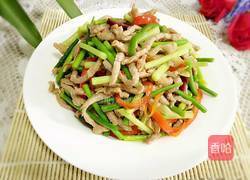 蒜苔肉丝的做法图解9