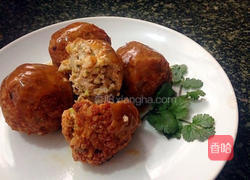 酱汁狮子头的做法图解9