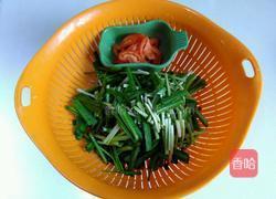 红椒炒韭菜的做法图解2