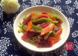 腊肠炒莴笋的做法图解7