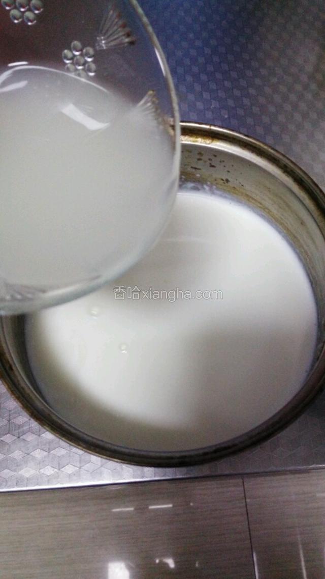 稍微冷却下，加米酒汁