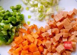 Cheese braised rice recipe 1