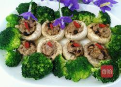 蒜香酿口蘑的做法图解12