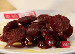 荷兰豆炒腊味的做法图解3
