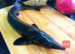 金针菇烧鲟鱼的做法图解1