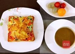 奥尔良鸡柳吐司披萨的做法图解12