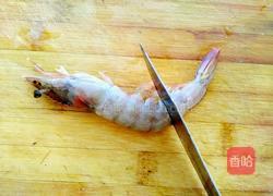 凤尾虾球蒸豆腐的做法图解2