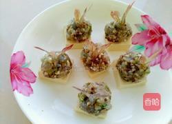 凤尾虾球蒸豆腐的做法图解10