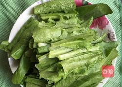 素炒油麦菜的做法图解2