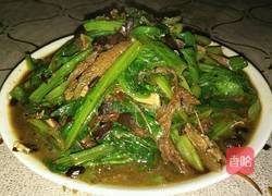 豆豉鲮鱼油麦菜的做法图解6
