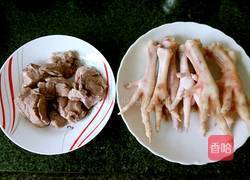 花生鸡脚汤的做法图解1