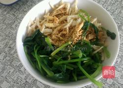 芥末鸡丝拌菠菜的做法图解6