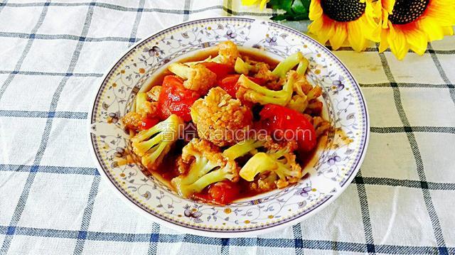 西红柿炒菜花