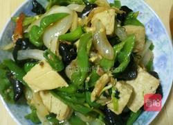 辣椒炒冻豆腐的做法图解6