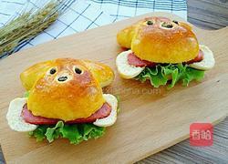 小狗啃骨头汉堡的做法图解19