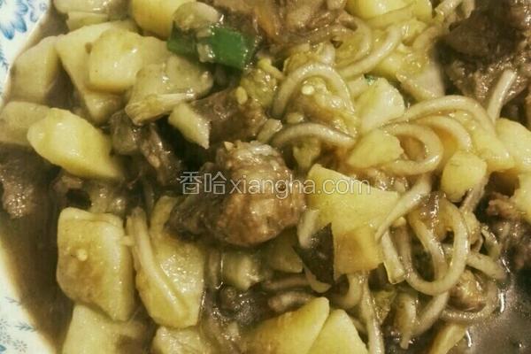 排骨土豆炖粉条