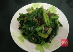 豆豉鲮鱼油麦菜的做法图解3