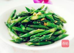 干虾米炒芦笋的做法图解6