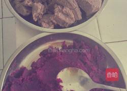 冰皮月饼(红豆沙紫薯)的做法图解3