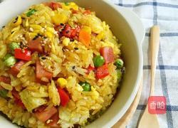 什锦吐司咖喱炒饭的做法图解12