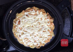 海虾蔬菜披萨饼的做法图解6