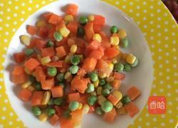 腊肠虾仁什锦炒饭的做法图解3