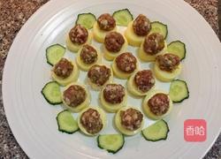 玉子豆腐蒸肉丸的做法图解5