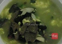 菠菜猪肝鸡蛋汤的做法图解8