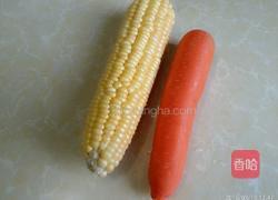 胡萝卜玉米烧排骨的做法图解1