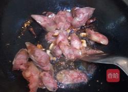 香肠炒花菜的做法图解6