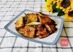青蒜烧脆皮豆腐的做法图解10