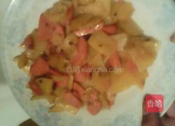 土豆炒火腿的做法图解5