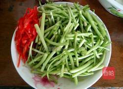 蒿子咸肉的做法图解1