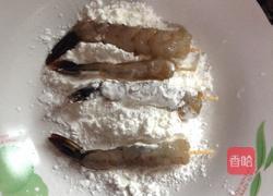 黄金炸虾的做法图解4