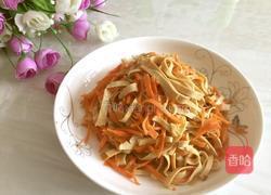 胡萝卜炒百叶的做法图解4