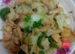 花菜炒鸡胸肉的做法图解12