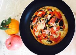平底锅健康蔬菜披萨
