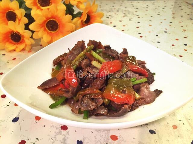 辣椒炒鸭胗