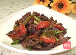 辣椒炒鸭胗的做法图解8